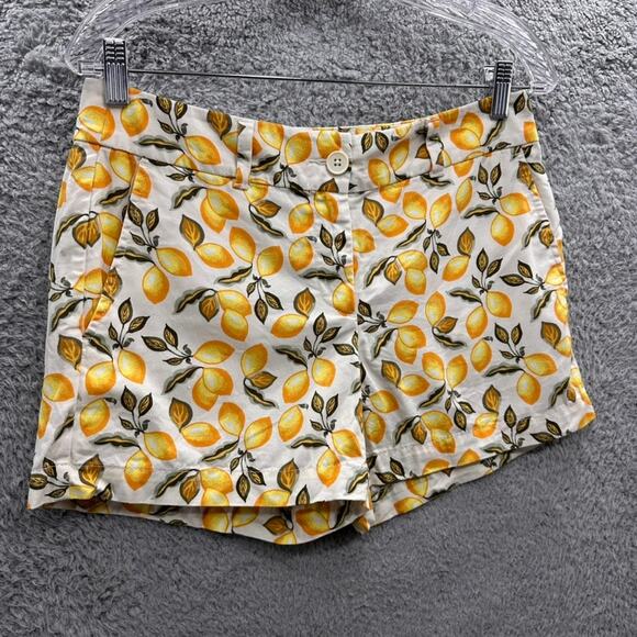 Loft Women's Size 2 High Rise Shorts Lemon Design Summer Fun - Picture 2 of 7